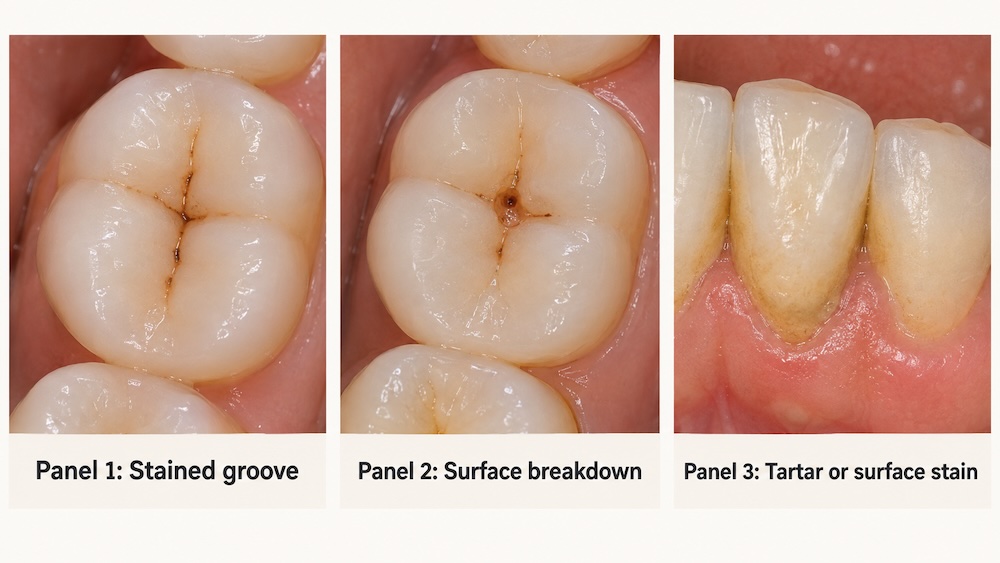 stained vs cavity